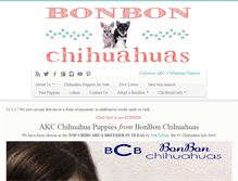 Tablet Screenshot of chihuahuapuppiesakc.com